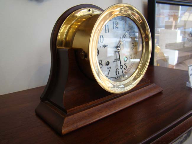 A fine Chelsea Ships Bell Clock with 4 1/2" dial made in 1977 — image 2